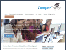 Tablet Screenshot of conquercollege.com